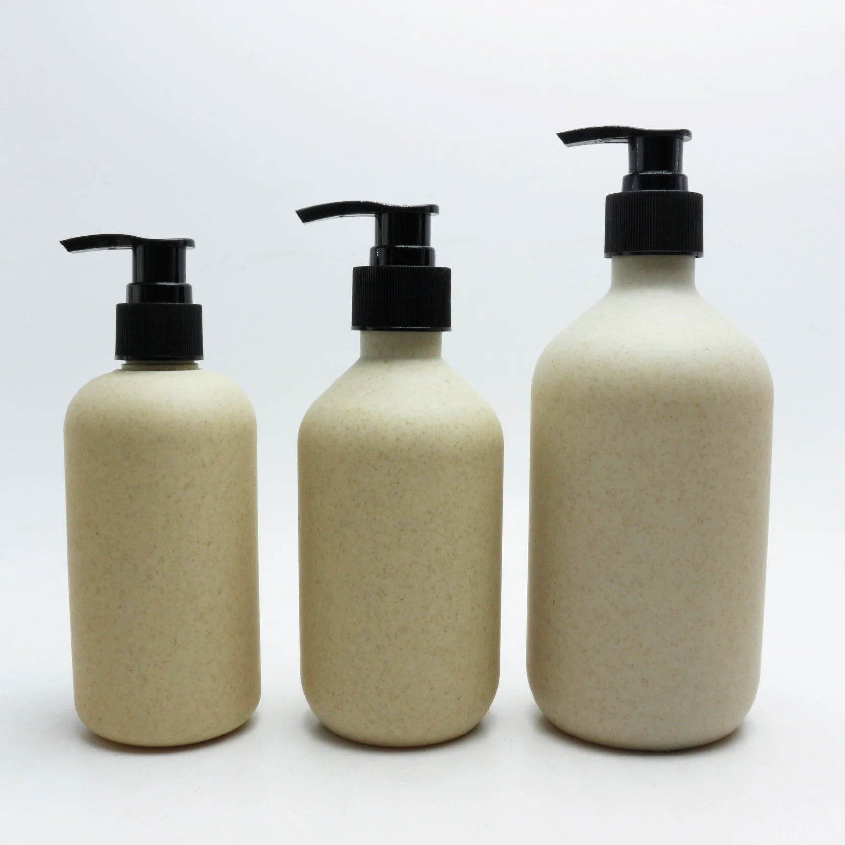 100ml 200ml 300ml Biodegradable Wheat Straw Shampoo Bottle and Conditioner Eco Friendly Plastic Shower Pump Bottle Dispenser - 图片 6