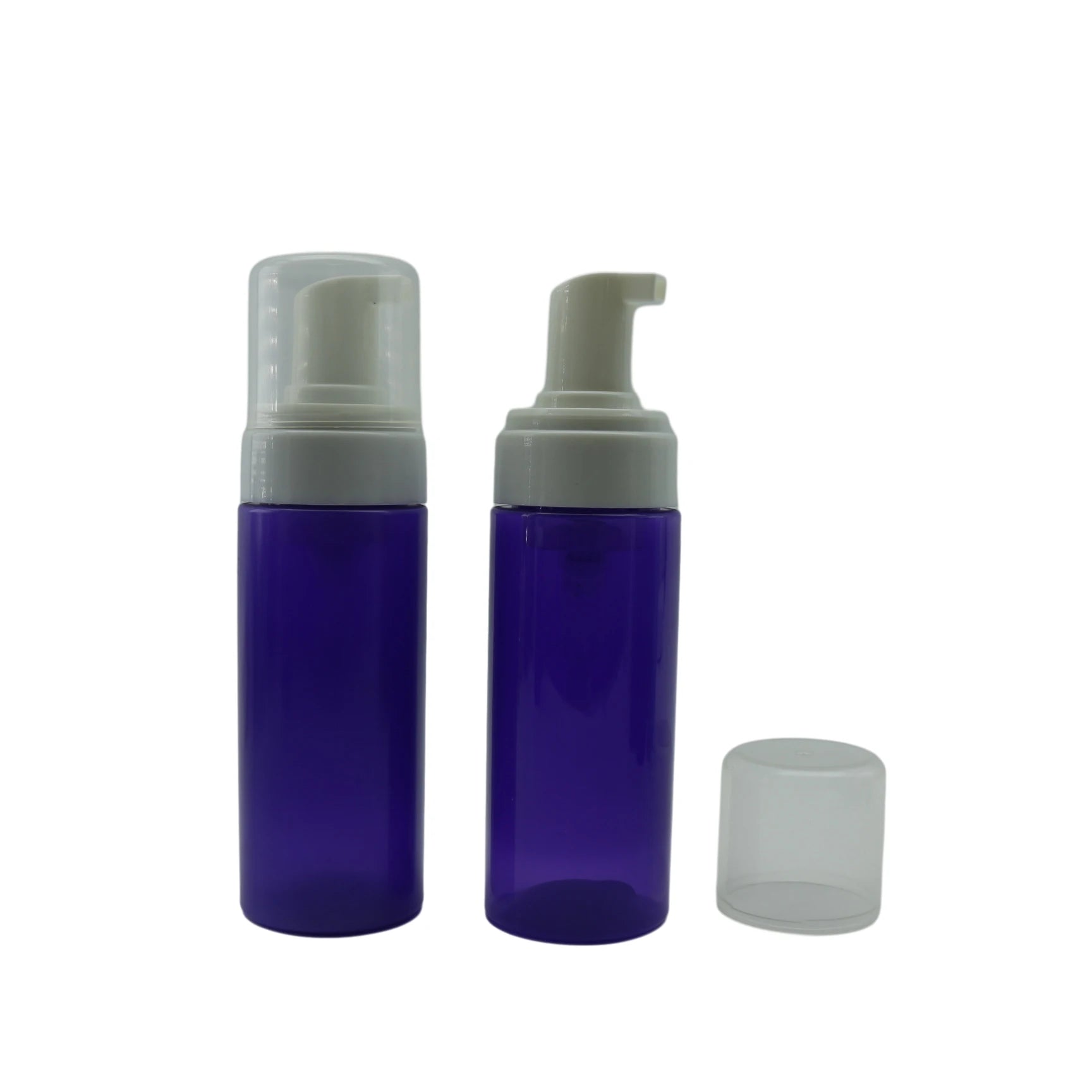 Luxury Foam Pump Bottle 50ml 100ml 150ml 200ml clear White Amber Black Cosmetic Plastic Bottle - 图片 4