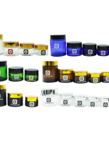 Luxury Cosmetic Face Cream Eye Cream Lip Balm Body Butter Glass Cosmetic Jar with Lid 5ml 10ml 20ml 30ml 50ml 100ml 200ml