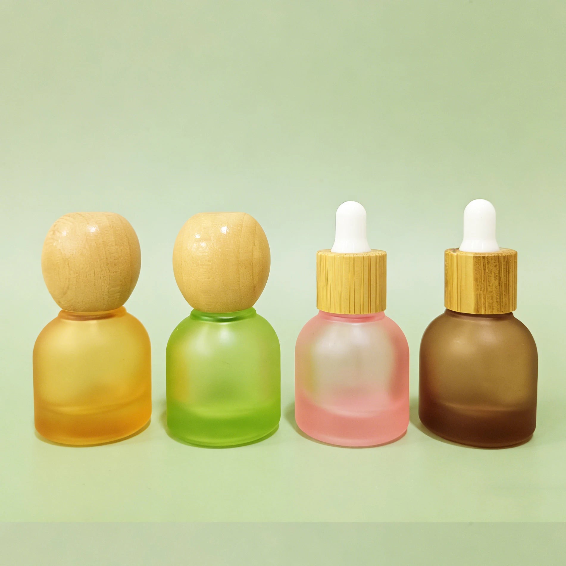 Unique 10ml Frosted Glass Roll on Bottle with Roller for Perfume Oil Eye Cream Message Packaging - 图片 3