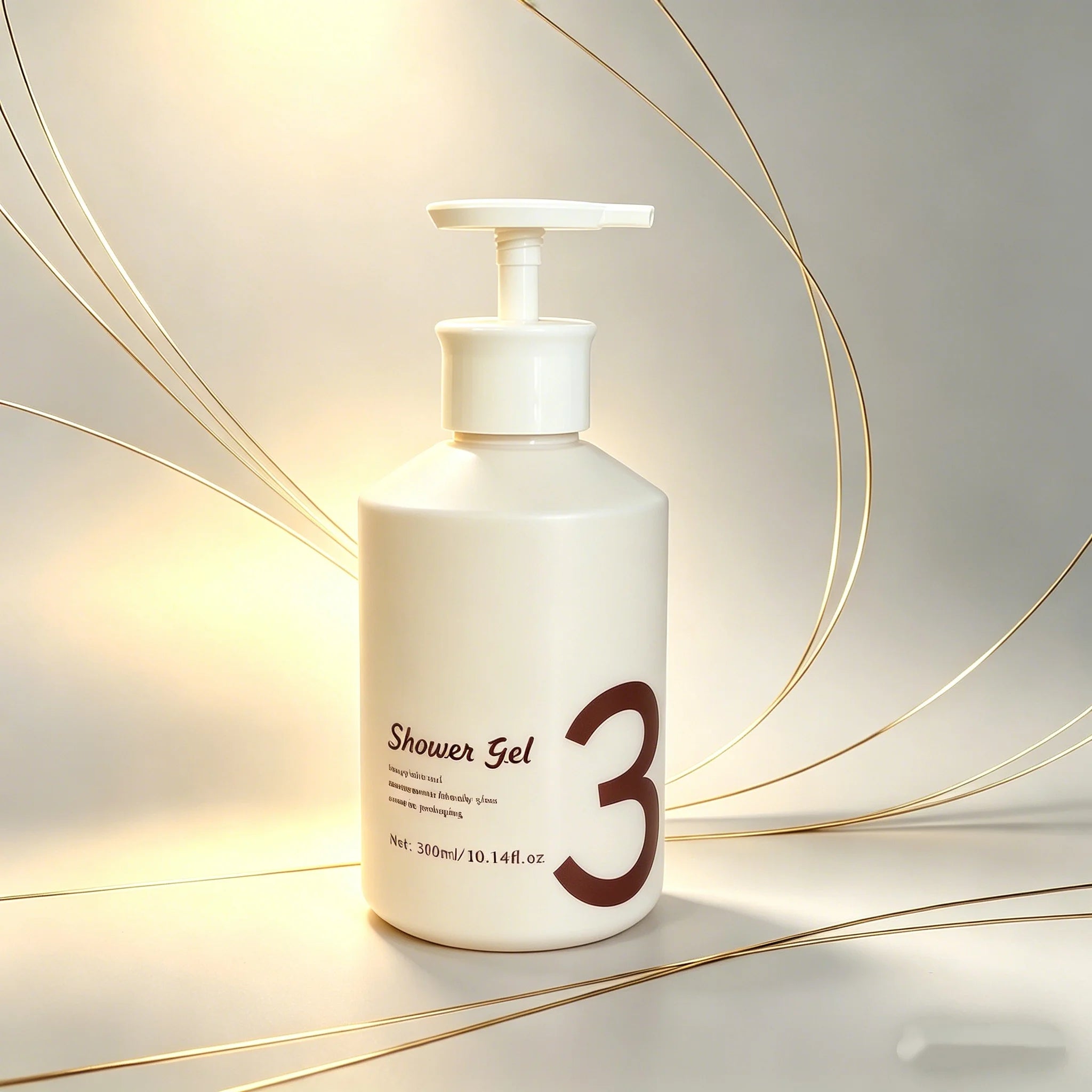 Custom 300ml 500ml Empty Glass Round Pump Sprayer Lotion Bottle Hand Wash Bottle Shampoo Soap Bottles for Cosmetic Packaging