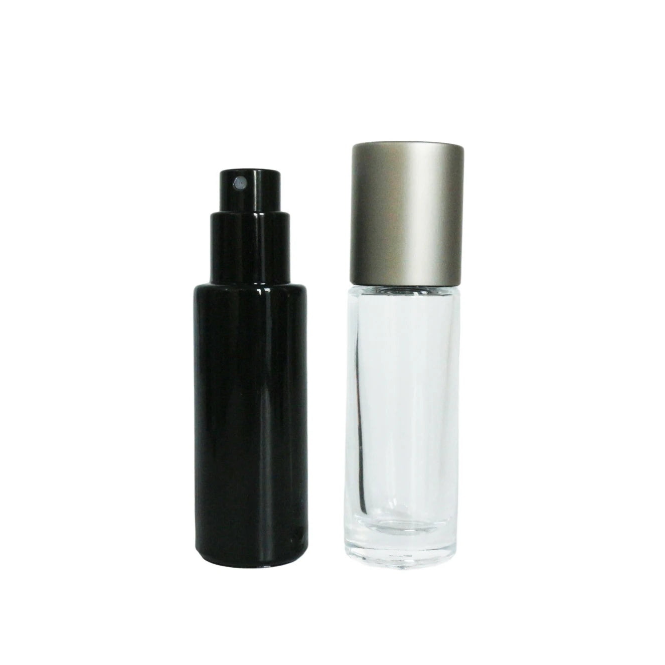 10ml Thick Bottom square Round Glass Perfume Spray Bottle with Gold Black Mist Sprayer for Hair Oil - 图片 5