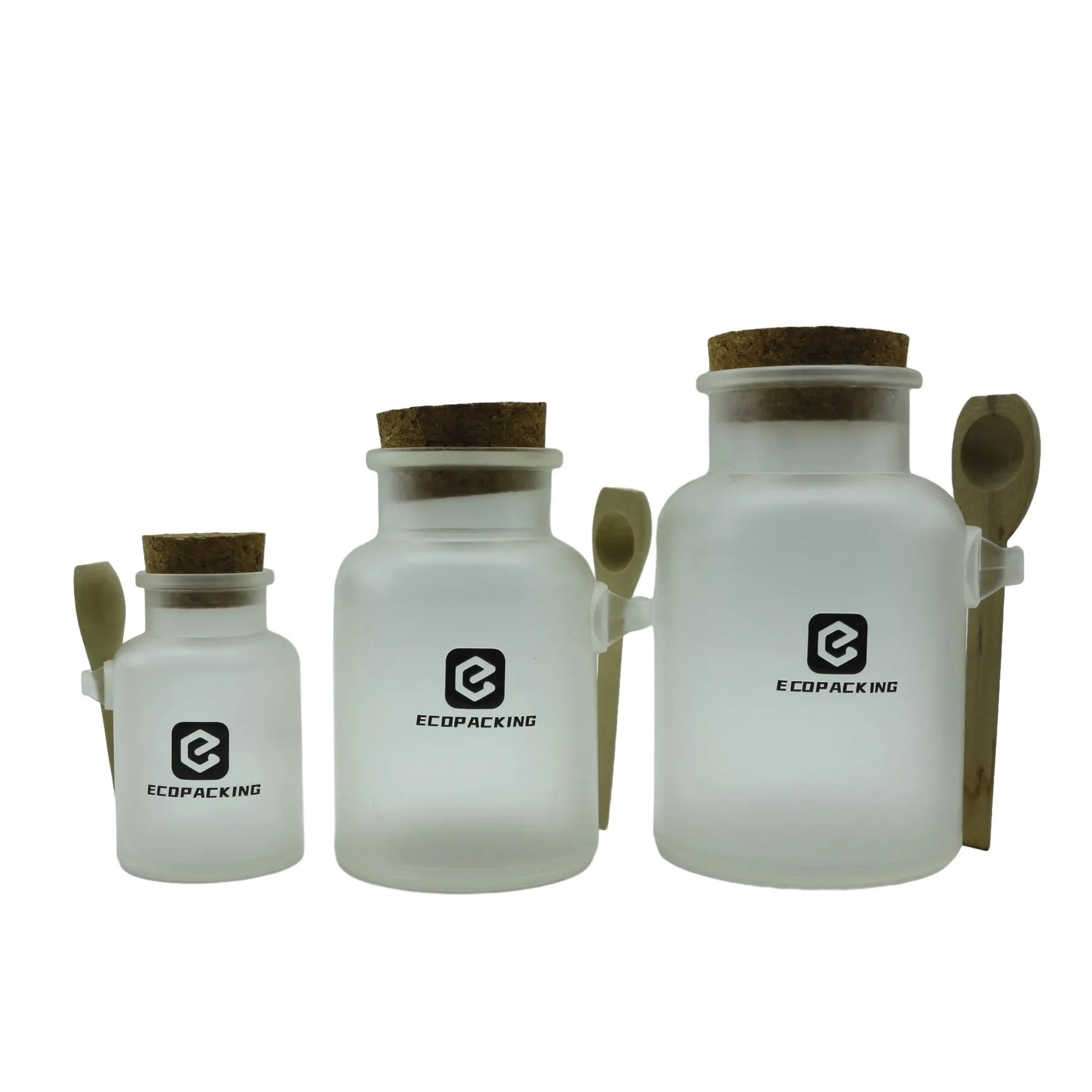 New Design 100g 200g 300g 500g Plastic Bath Body Scrub Salt Square Jar Bath Salt Bottle for Personal Care - 图片 7