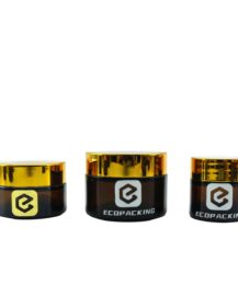 Hot Sale Skin Care Cream Glass Jar 30g 50g 100g Amber Clear Glass Jars With Screw Cap for Cosmetic