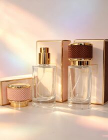 Round Cylinder Clear 30Ml 50Ml 100Ml Luxury Perfume Bottle Packaging Perfume Bottles Luxury Empty Custom Perfume Bottle With Box