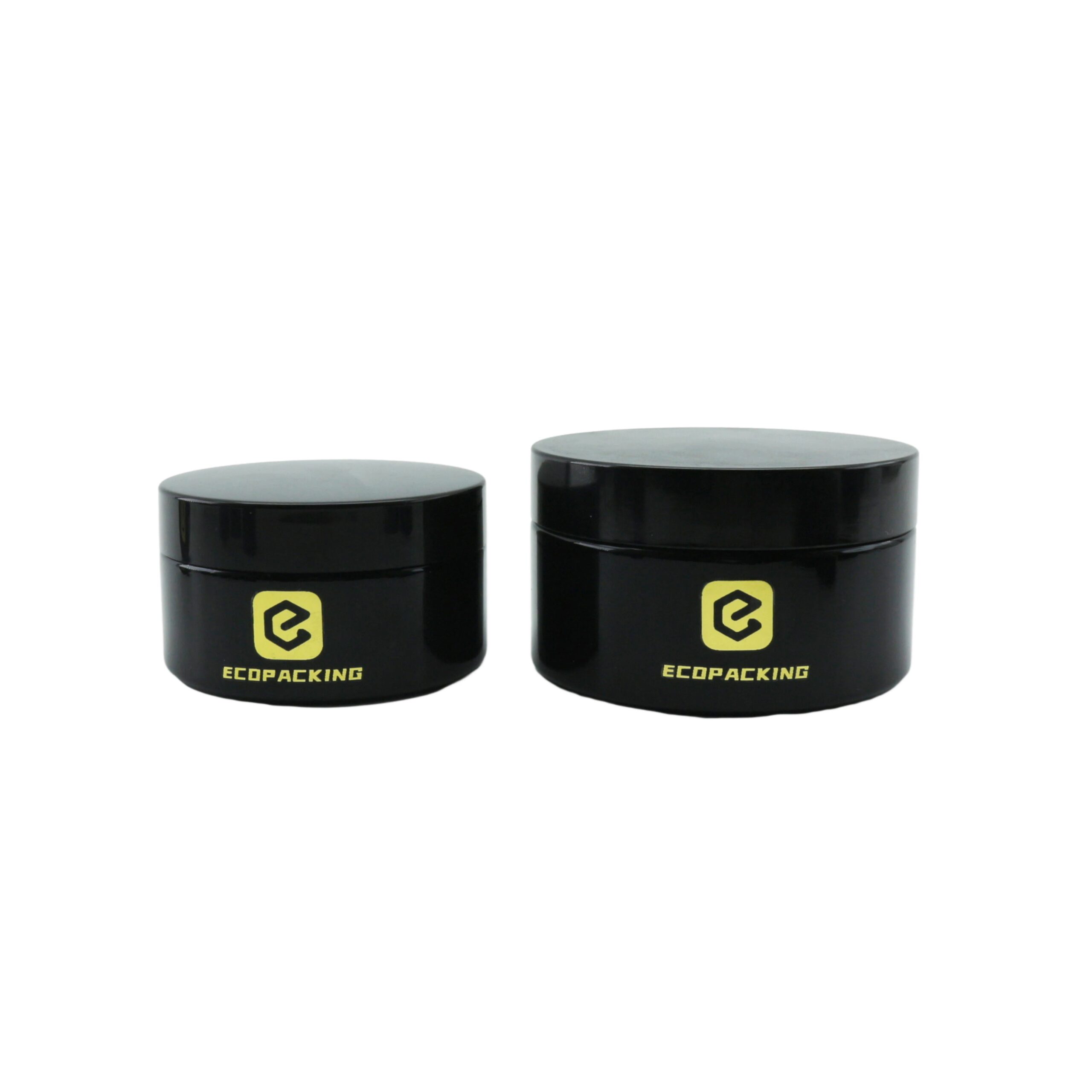 Empty UV Black Dark Violet Cosmetic Glass Cream Jar Concentrate Container With Black Lid D888 - 图片 7