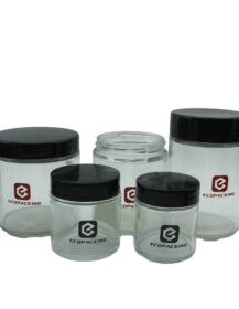 Empty Transparent Honey Candy Food Storage Glass Jar 6oz 8oz 16oz 4 oz Glass Jars with Lids