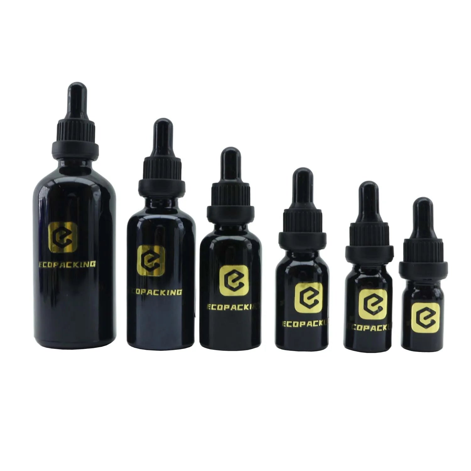 Hot Sale Glass Hair Oil Bottles 5ml 10ml 15ml 20ml 30ml 50ml 100ml Black Dropper Bottle - 图片 6