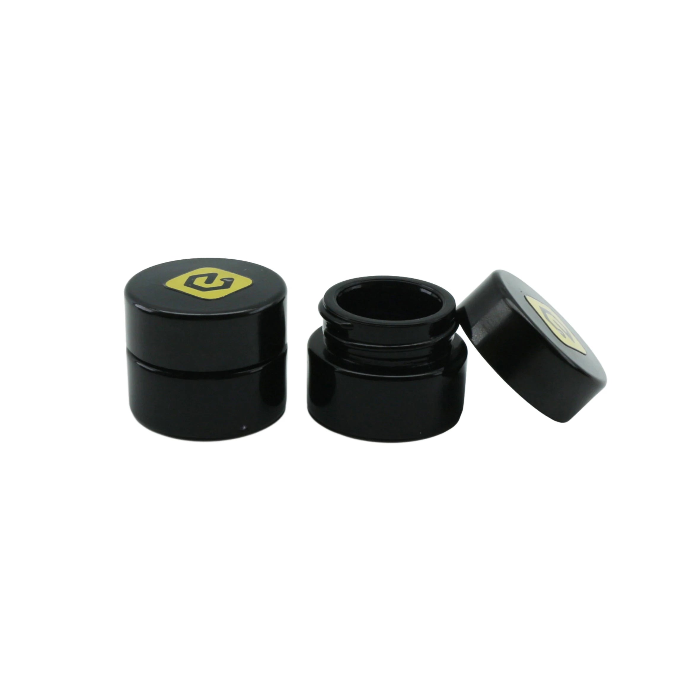 Wholesale Empty Uv Black Glass Cream Jar Cosmetic Face Cream Glass Container - 图片 3