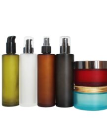 200ml 200g 6oz Wide Mouth Glass Cosmetic Cream Jar Container with Lid for Hair Wax Body Butter Packaging OEM