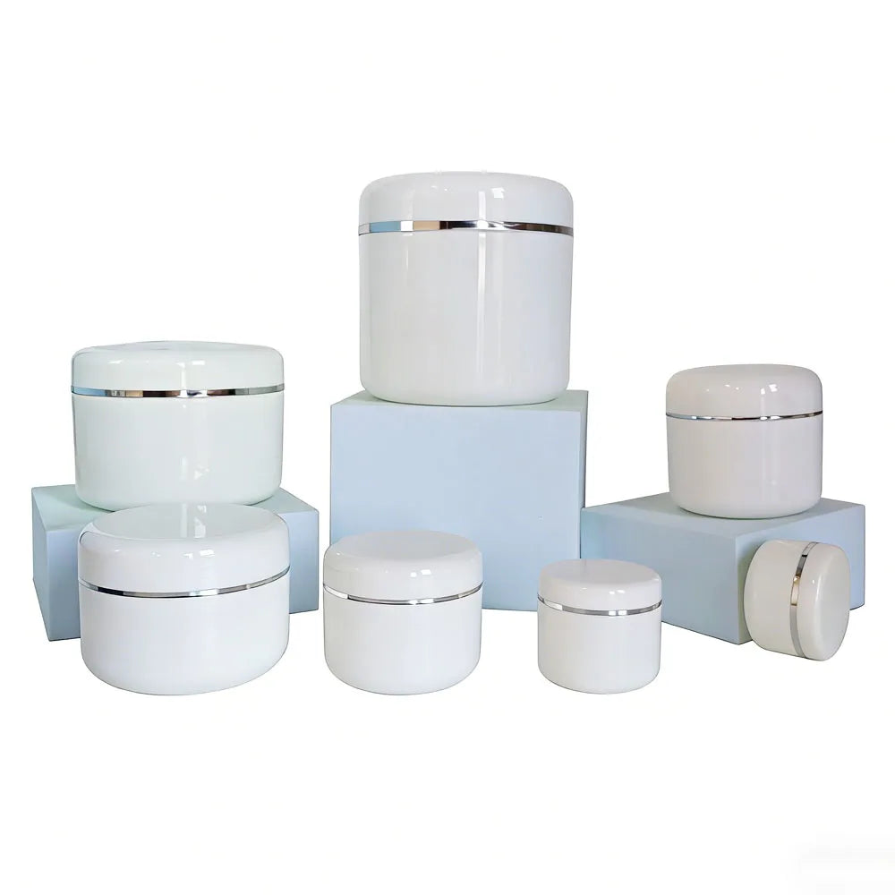 5ml 10ml 15ml 20ml 30ml 50ml 100ml 150ml 200ml 250ml 500ml PP Plastic Cosmetic Jars with Lids