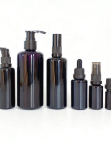 In Stock 5ml 10ml 15ml 30ml 50ml 100ml 200ml Empty Black Violet Glass Serum Essential Oil Dropper Pump Spray Bottlefor Cosmetics