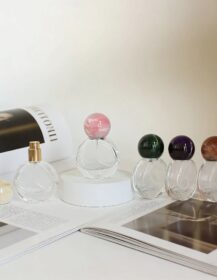 Hot Sale Glass Perfume Spray Bottle 25ml Ball Shape Perfume Container for Cosmetic Packaging