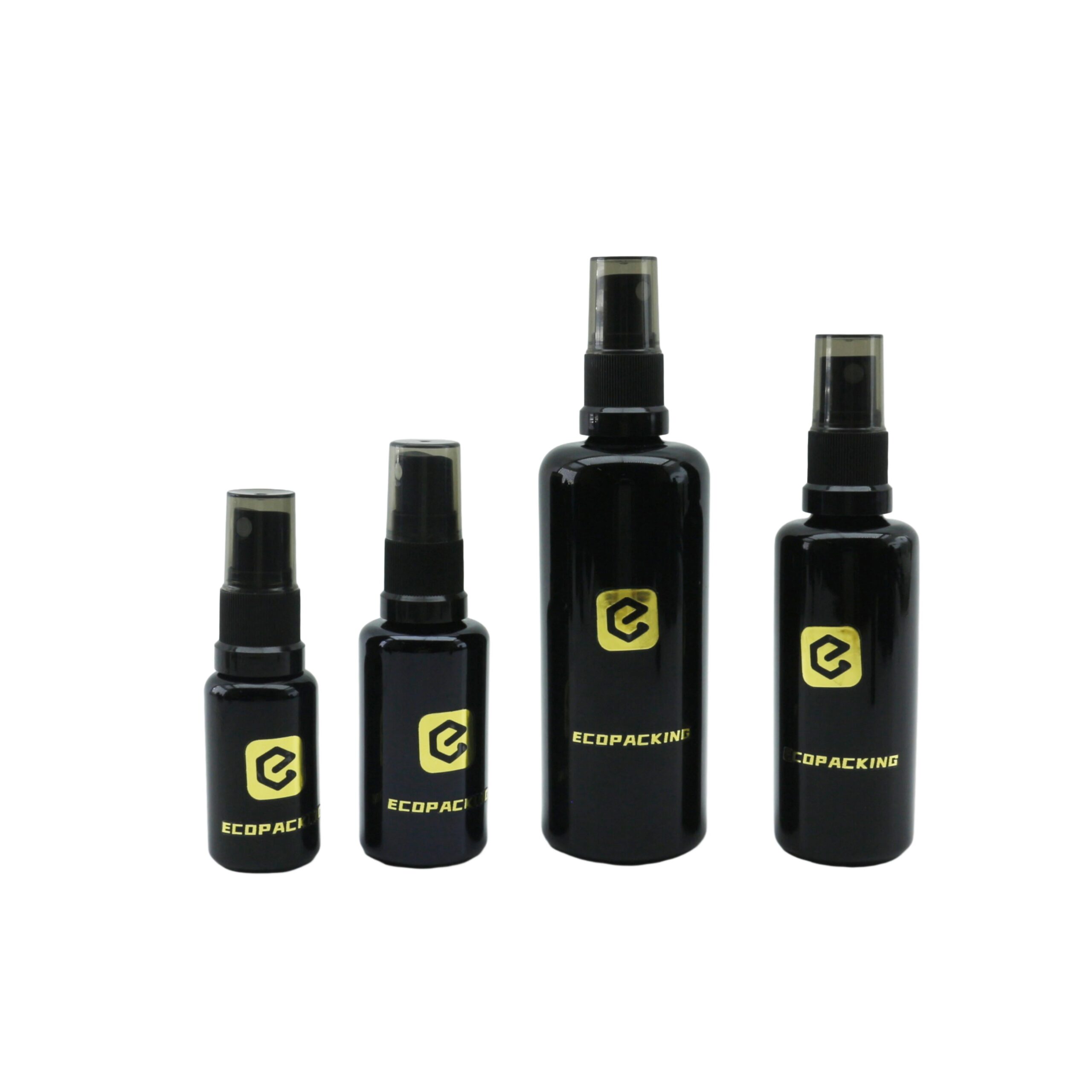 Ultra Violet Glass Spray Bottle 15ml 30ml 50ml 100ml Black Glass Bottle with Fine Mist Sprayer