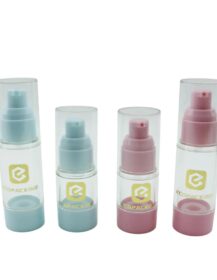 Refillable 15ml 30ml 50ml Colorful Round Lotion Bottle Multicolor Airless Pump Bottles for Cosmetic Packaging FFF8888