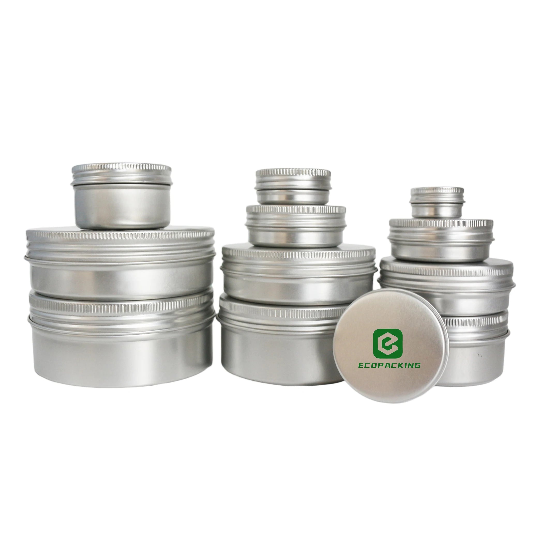 5ml 10ml 15ml 20ml 30ml 50ml 60ml 80ml 100ml 120ml 150ml 200ml 250ml 500ml 750ml 1000ml Empty Aluminum Candle Jars with Lid - 图片 2