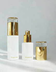 Luxury 15ml 30ml 50ml 100ml White Serum Lotion Pump Bottles Empty Packaging Cosmetic Cream Jar Sets