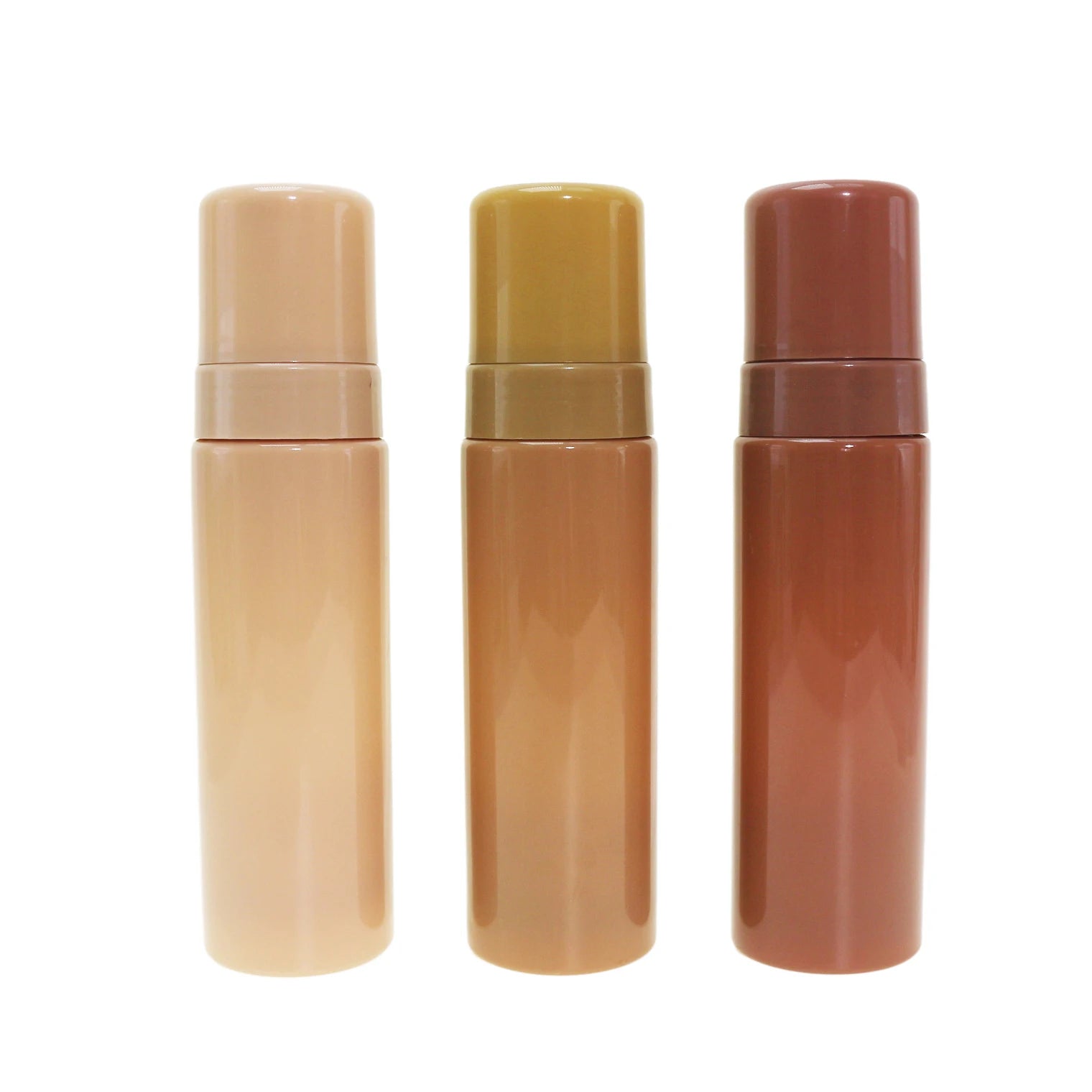 Amber Brown Empty 200ml 6oz Plastic Custom OEM Luxury Facial Cleanser Foam Pump Bottle Foaming Pump Dispenser - 图片 3