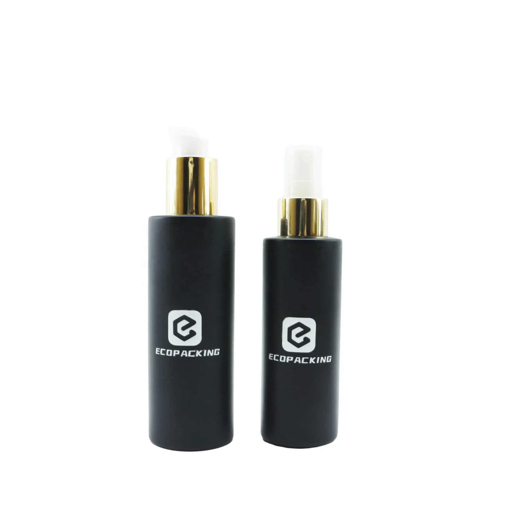 20ml 30ml 50ml 100ml 150ml 200ml Cosmetic Matte Black Glass Pump Bottle Bottle Lotion Hair Oil Package - 图片 5