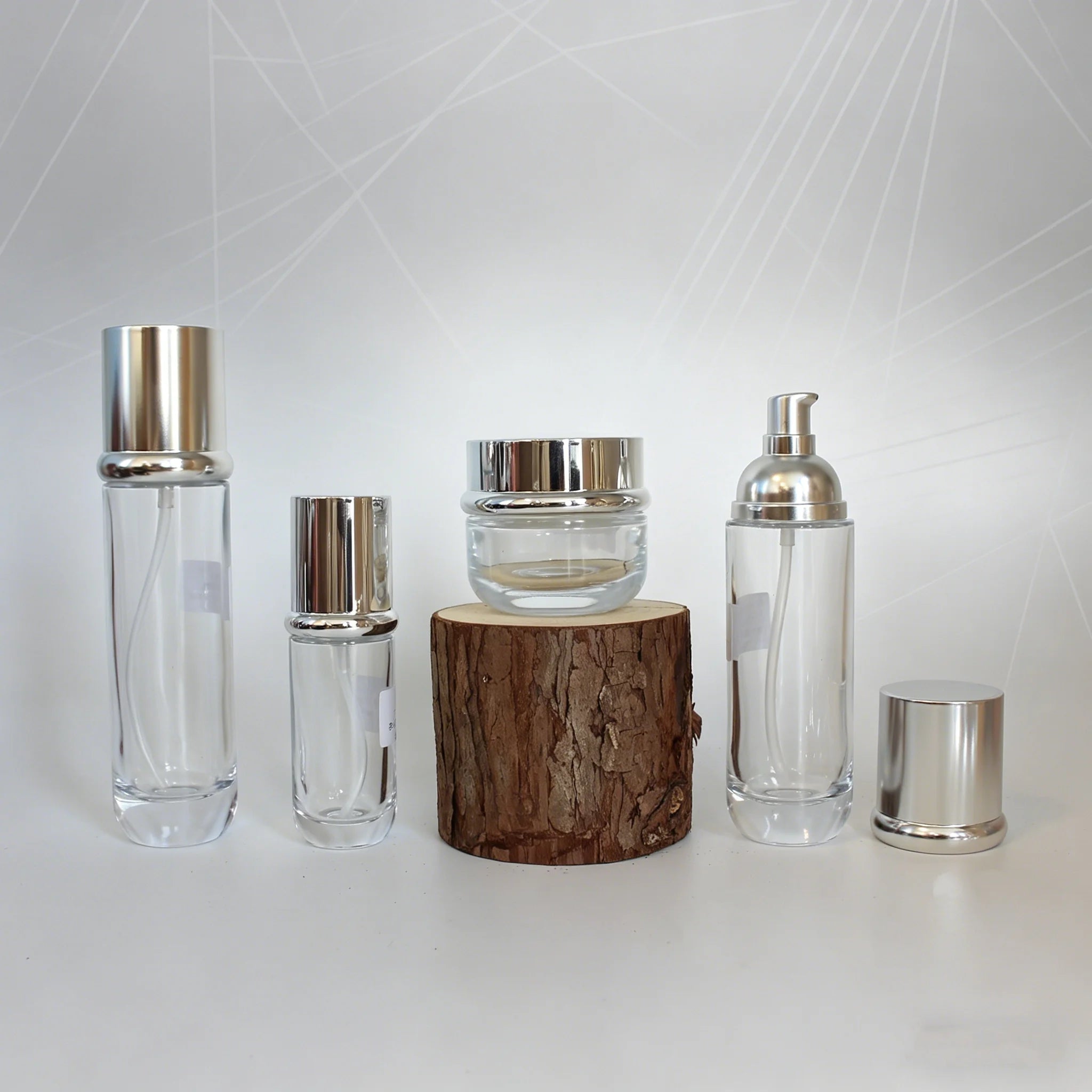 Custom High Grade 120ml 100ml 40ml 50g 30g Empty Glass Bottle and Jar for Cosmetic Beauty Packaging - 图片 6
