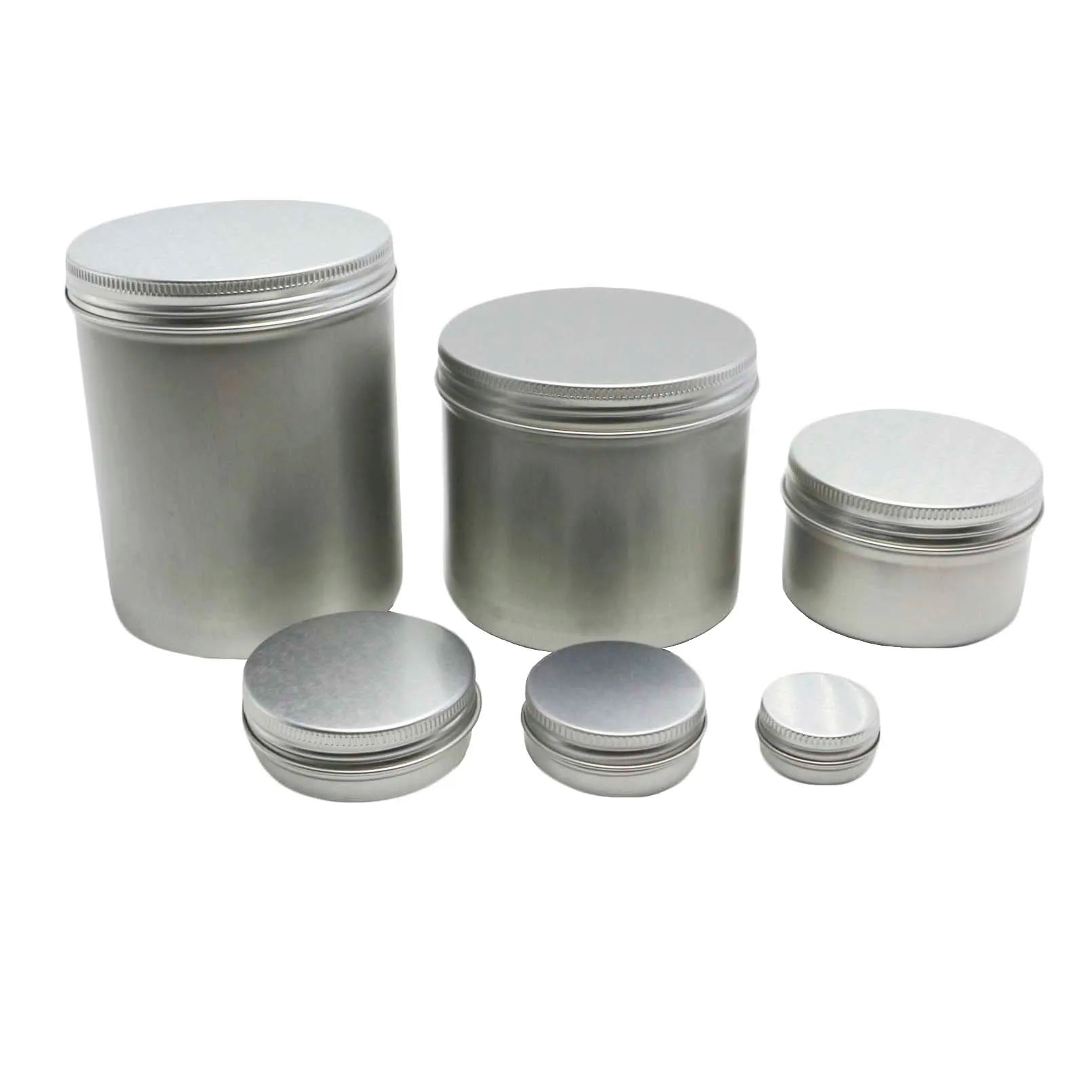 Custom Printed Aluminum Tin 1oz 2oz 3oz 4oz 5oz 6oz Metal Aluminum Candle Tin Can Jars - 图片 7