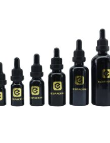 Skin Care Packaging Black Bottle 5ml 10ml 15ml 20ml 30ml 50ml 100ml Dropper Glass Bottle