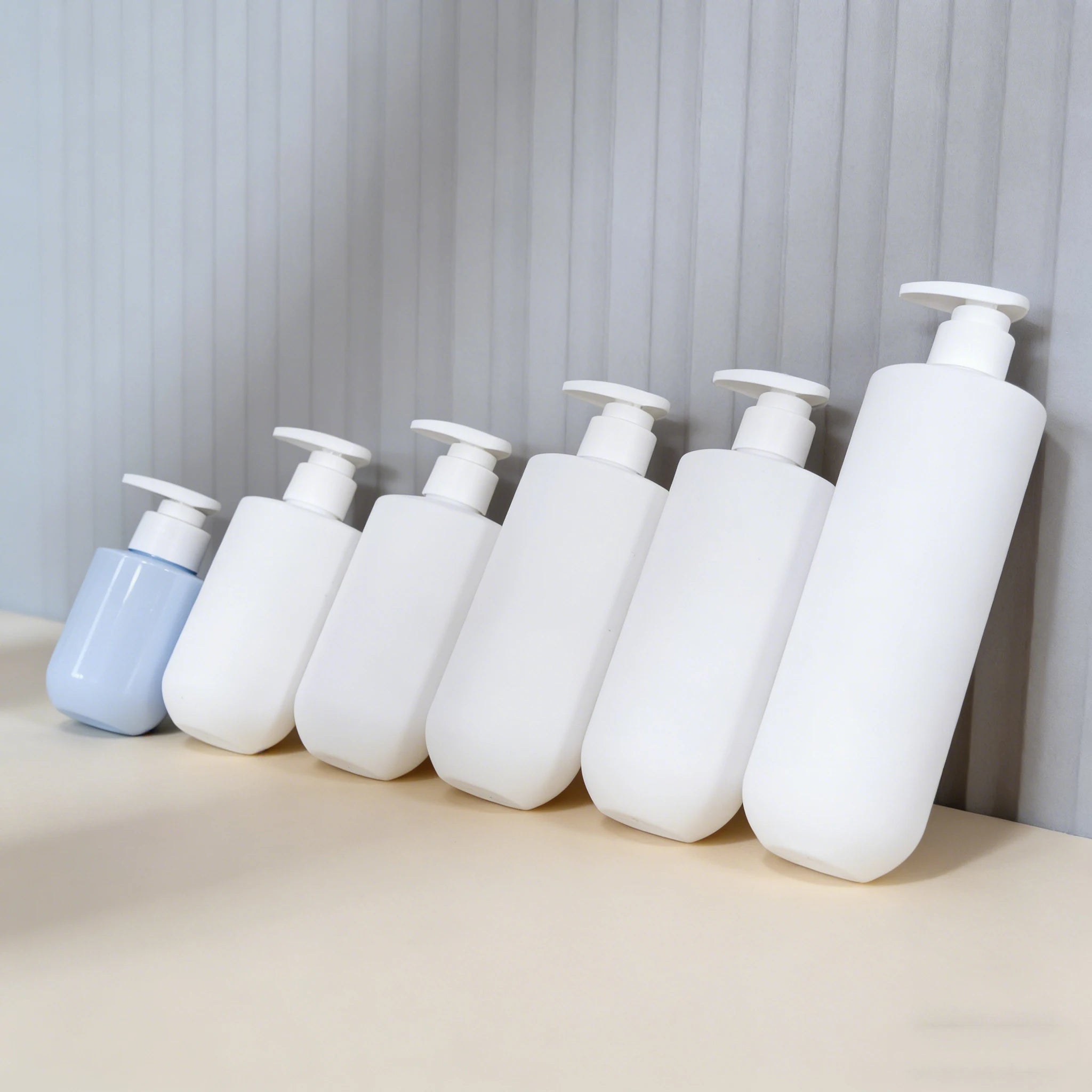 80ML~500ML HDPE Plastic Refillable Dispenser Pump Bottle 8oz/16oz Shower Gel/Shampoo/Lotion Container Empty Lotion Pump Silk - 图片 6