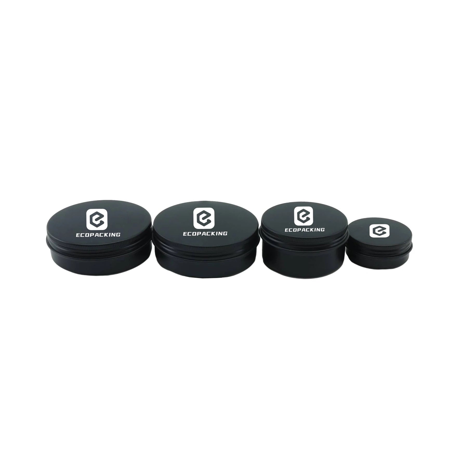 15ml 30ml 50ml 60ml Matte Black Screw Metal Lip Balm Aluminum Tin Jar for Cosmetic Container
