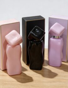 Customizable High-end Mini Glass Perfume Bottle with Screw Lid and Corrugated Gift Box