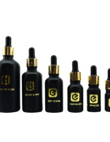 5ml 10ml 15ml 20ml 30ml 50ml 100ml Hair Growth Oil Packaging Empty Dropper Bottles Black Color for Hair Oil R888