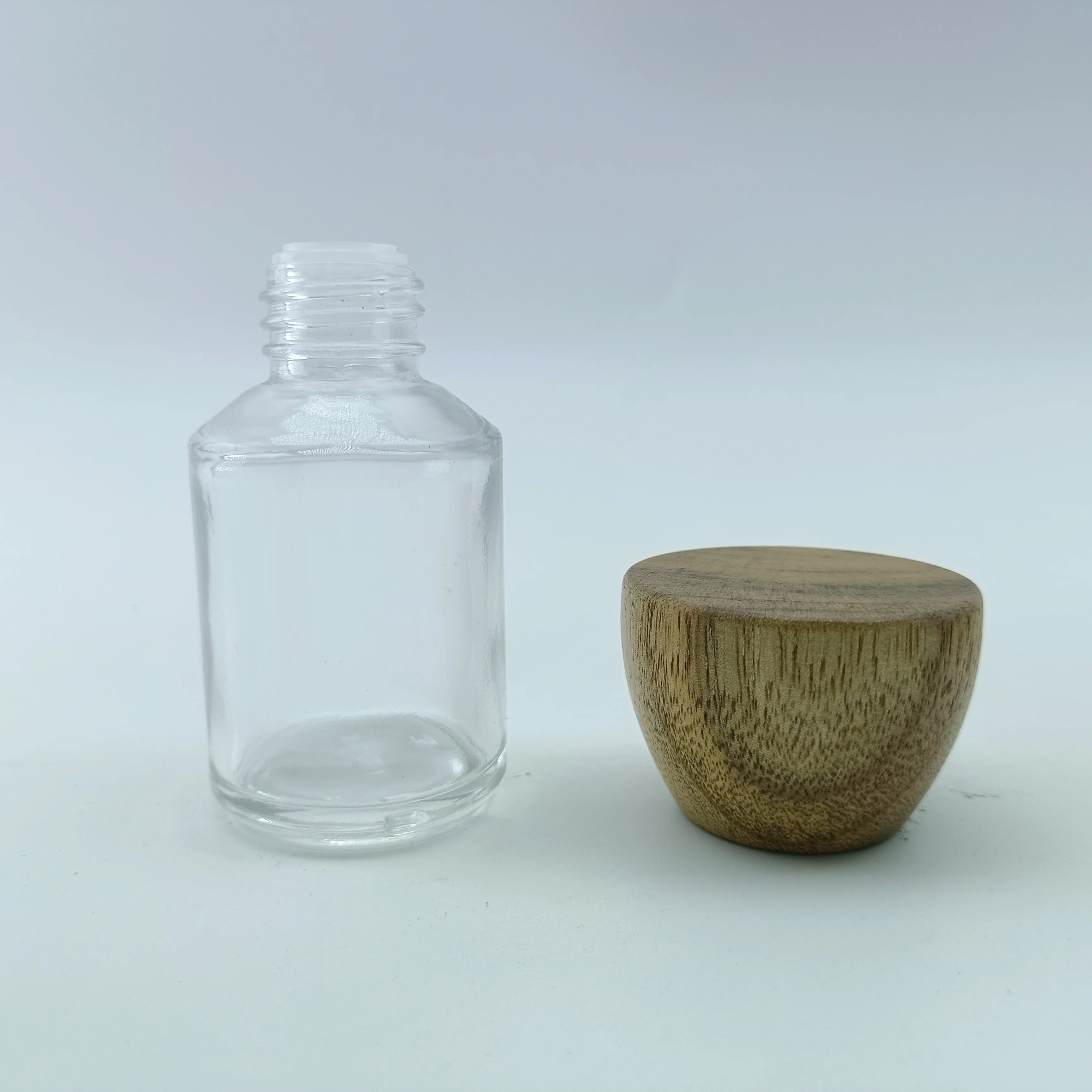 Manufacture 30ml 50ml 100ml Empty Elegant Fragrance Gift Cosmetic Clear Square Glass Perfume Bottle with Gold Lids - 图片 6