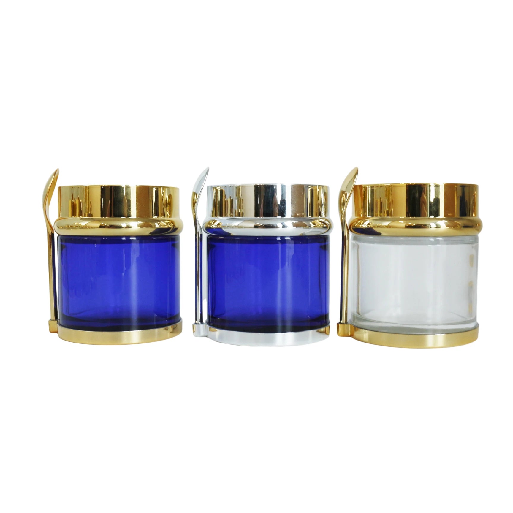 30ml 50ml 80ml Wide Mouth Luxury Custom Cosmetic Cream Lip Balm Empty Glass Jar with Lid for Skin Care Packaging