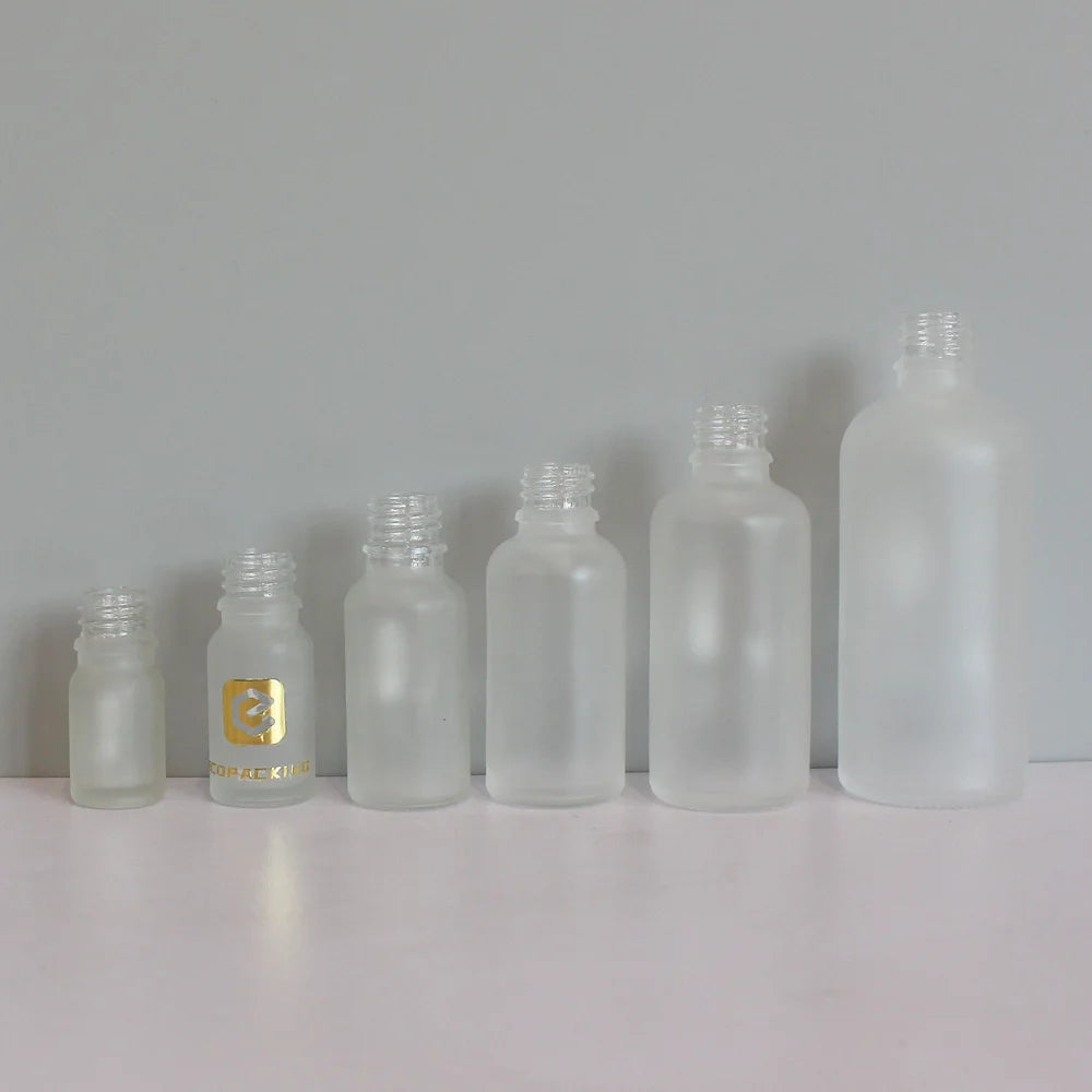 5ml 10ml 15ml 20ml 30ml 50ml 100ml Frosted Cylinder 1oz 2oz 4oz Glass Dropper Bottle for Essential Oil Packaging - 图片 2