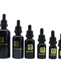 Low Price Black Dropper Bottle 5ml 10ml 15ml 20ml 30ml 50ml 100ml Glass Serum Dropper Bottle