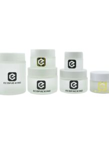 Empty Frosted clear 5ml 10ml 15ml 20ml 30ml 50ml 100ml Cosmetic Glass Jar for Body Butter and Scrub Container
