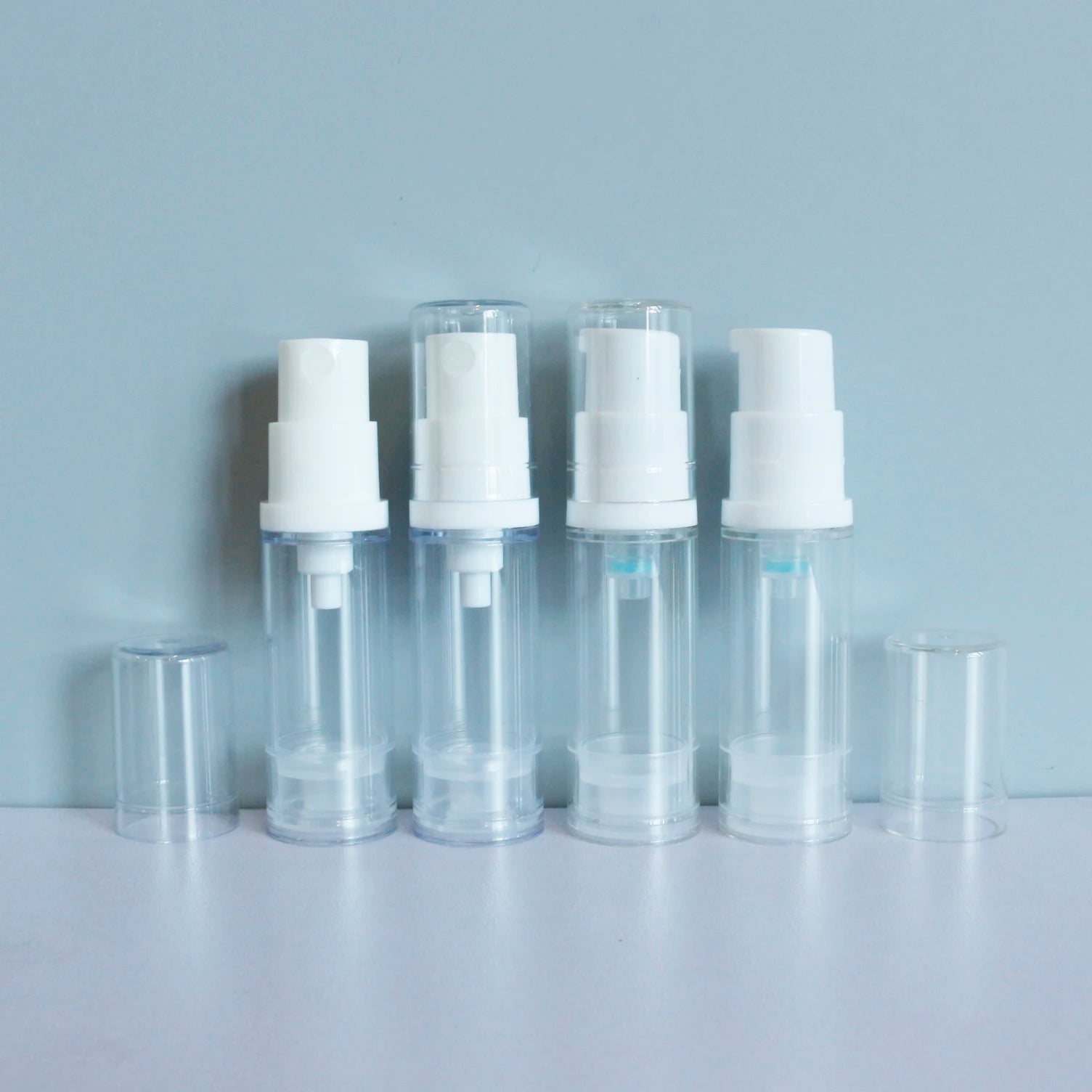10ml 30ml 50ml 100ml 120ml Frosted Silver Matte Luxury Airless Pump Lotion Bottle for Cosmetic Oil Skin Care Packaging - 图片 2