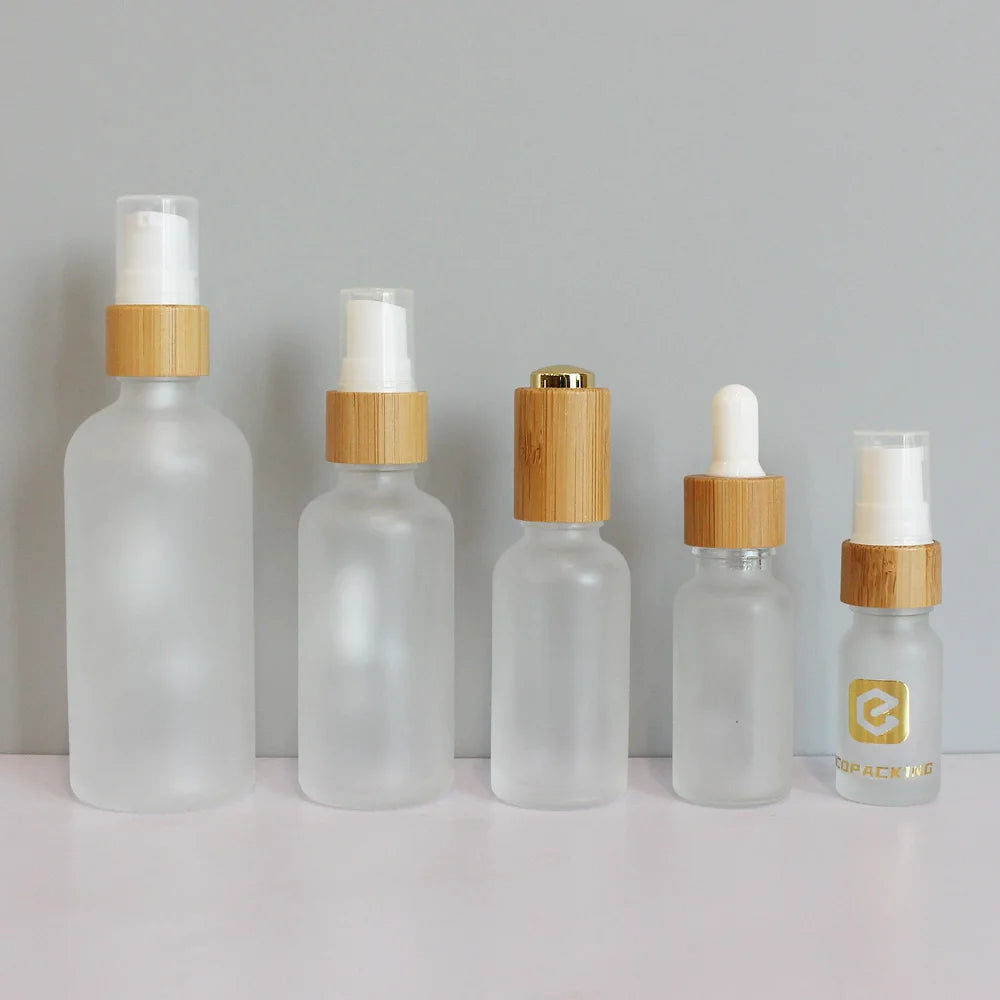 Cylinder 5ml 10ml 15ml 20ml 30ml 50ml 100ml Empty Essential Oil Bottle clear Frosted Glass Dropper Bottles for Cosmetics M888 - 图片 5