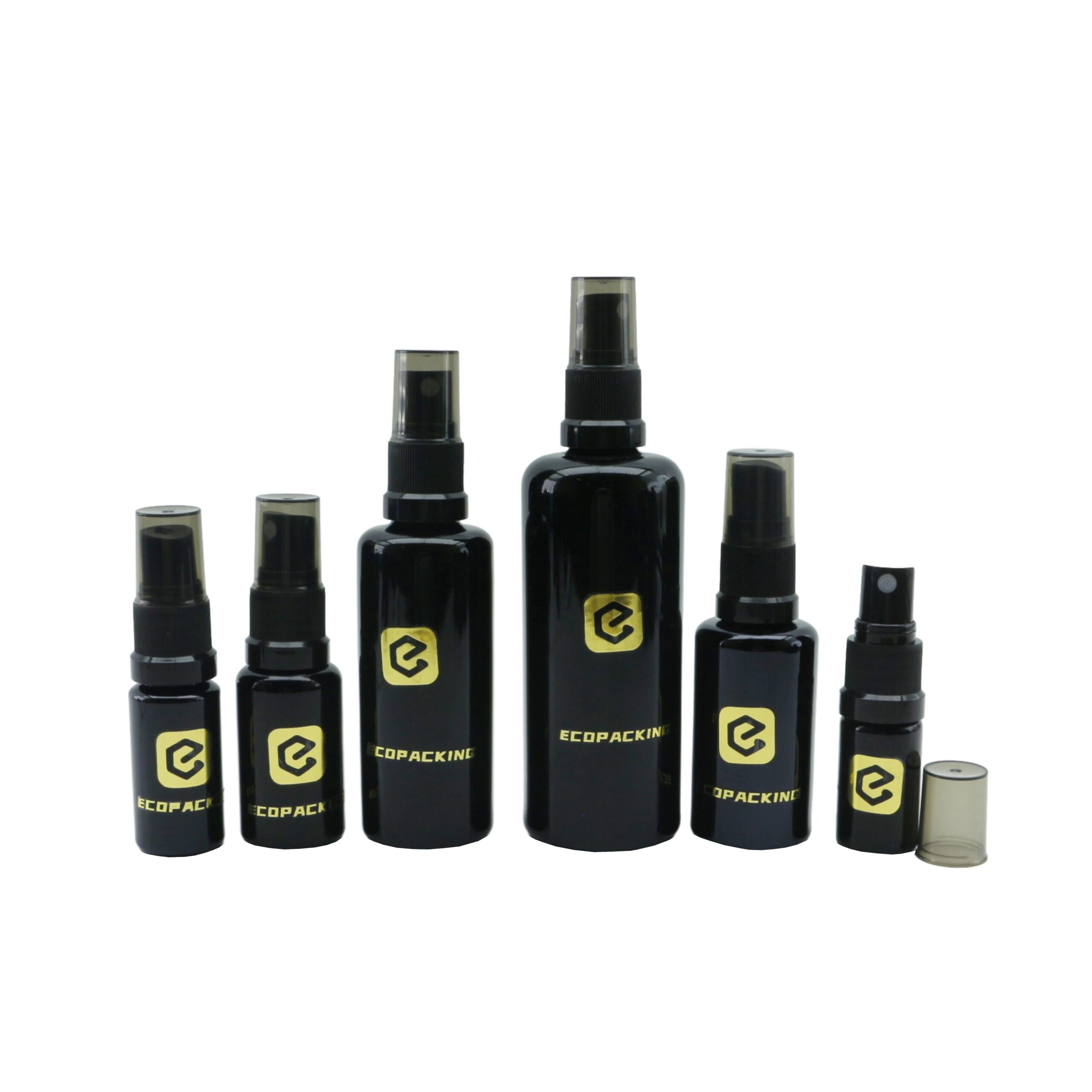 Empty Uv Black Glass Spray Bottle 5ml 10ml 15ml 20ml 30ml 50ml 100ml 200ml for Hair Oil Packaging - 图片 2