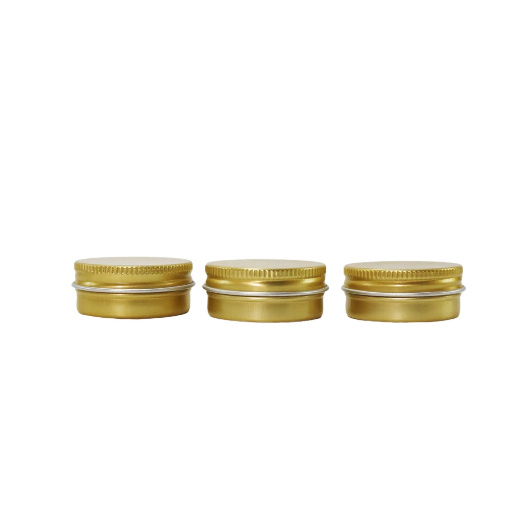 10ml Refillable Lip Balm Aluminum Tin Cans Cosmetic Jars Container With Screw Lid