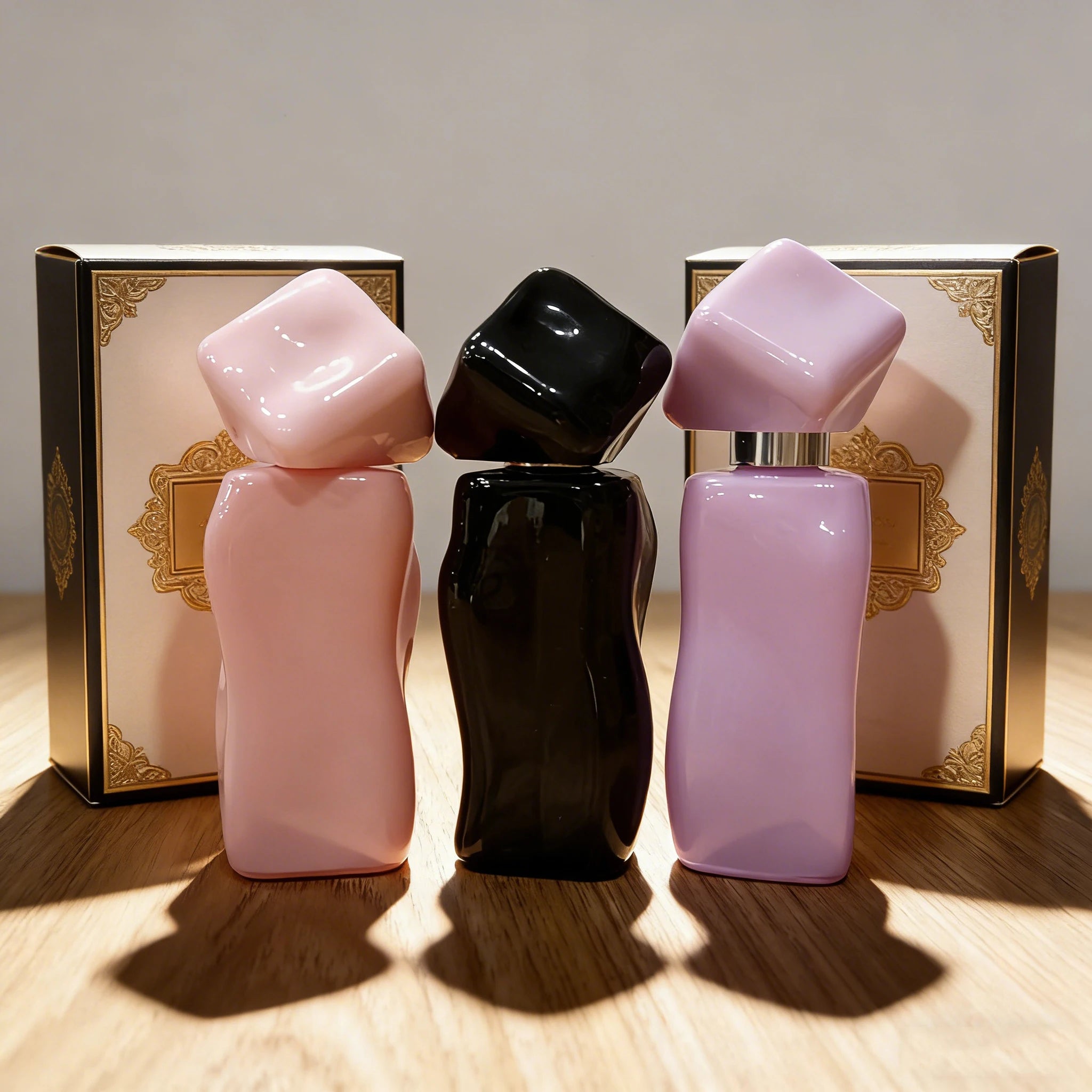 Wholesale Low Price 30ml Glass Perfume Bottle with Luxury Design Colorful Finish Fine Mist Spray Customizable Packaging