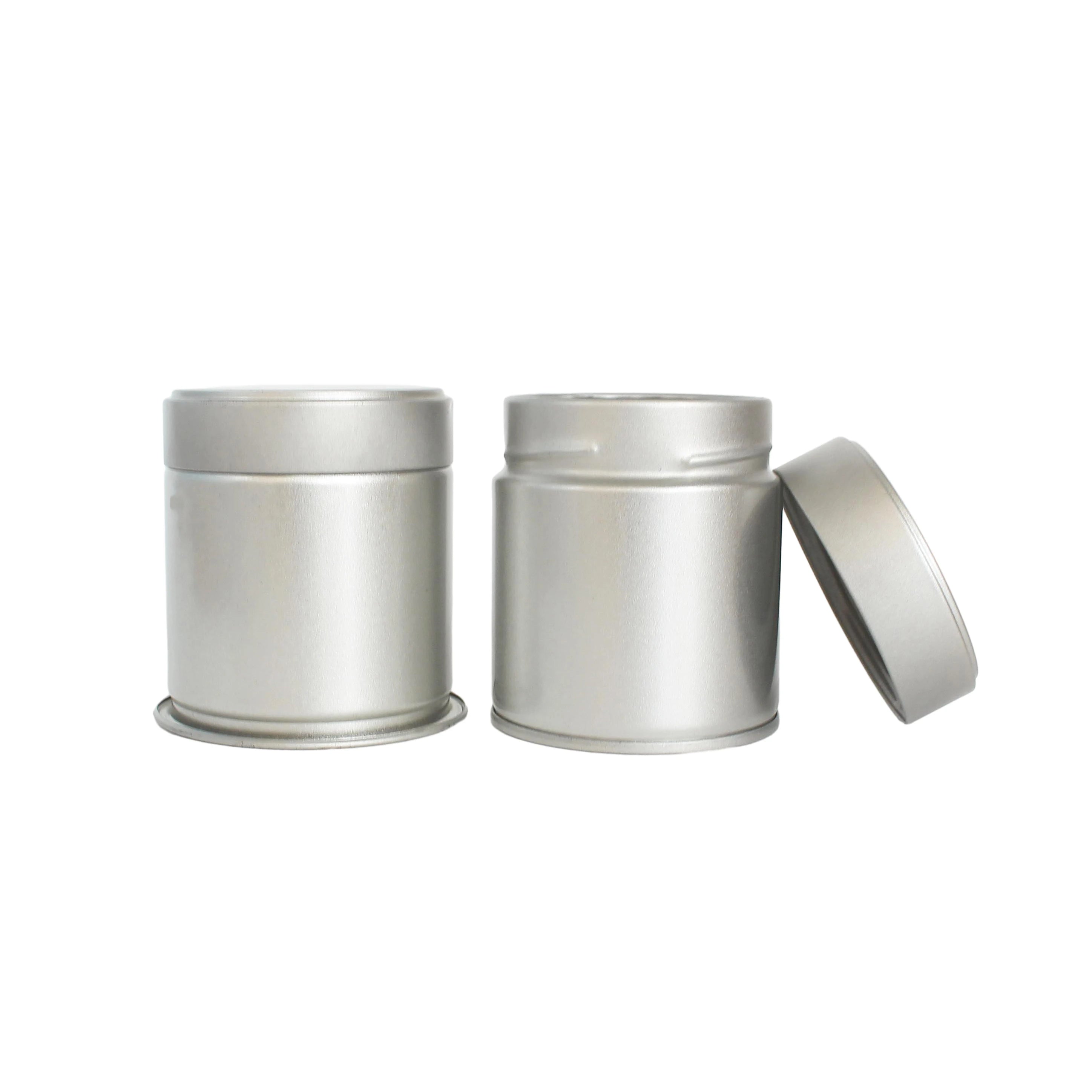 Custom Matt Finish OEM Empty air Tight Food Grade Empty Coffee Bean Matcha Powder Loose Tea Powder Tin Can Tin Box 30g 40g 50g - 图片 3