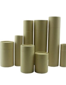 2024 New Recycled Paper Core Tube Custom Printing Brown Kraft Craft Cardboard Paper Tube Packaging