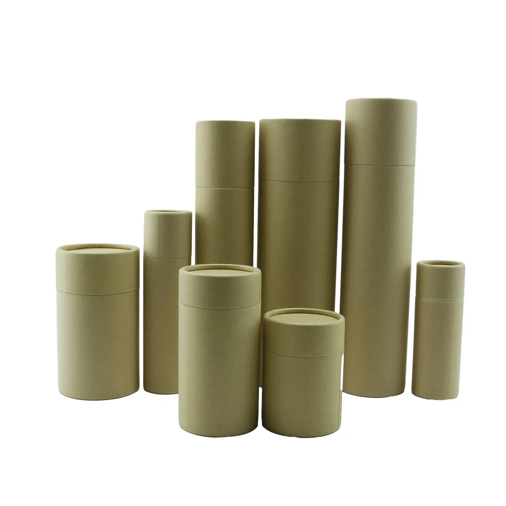 2024 New Recycled Paper Core Tube Custom Printing Brown Kraft Craft Cardboard Paper Tube Packaging