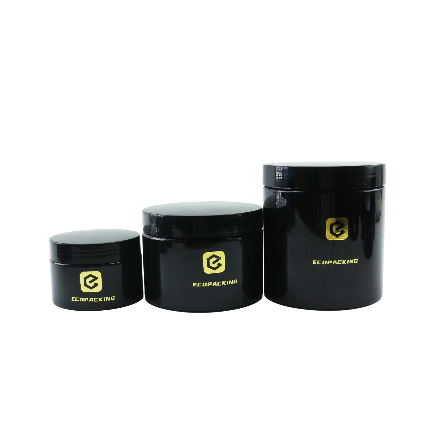 30ml 50ml 100ml 120ml 150ml 200ml 250ml Plastic Jar Black White Amber PET Cream Jars with Lids for Skincare Packaging F888 - 图片 4