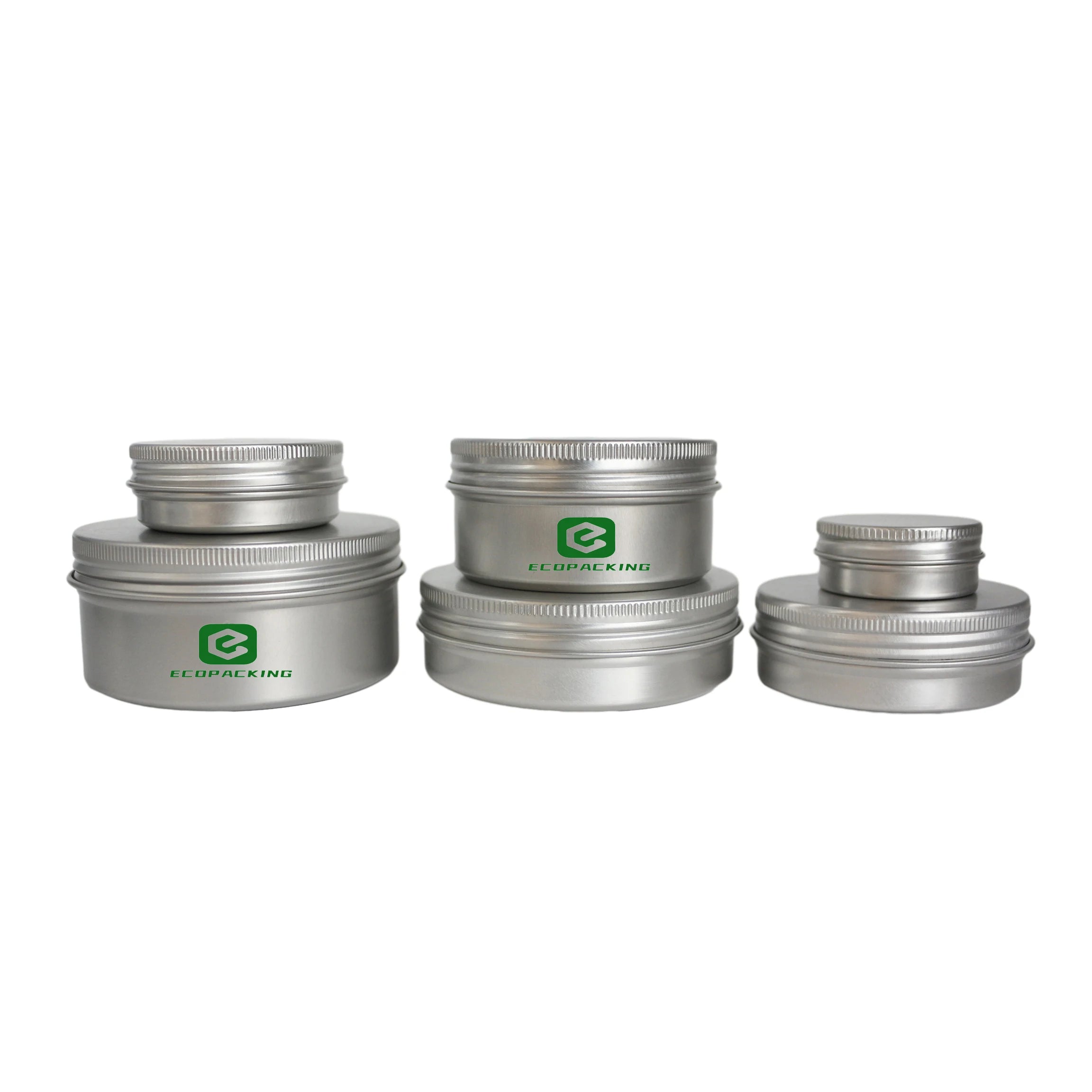 100ml 200ml 350ml 500ml Metal Tin Containers Cosmetic Aluminum Jar for Candle Tin Can with Screw Lid - 图片 2