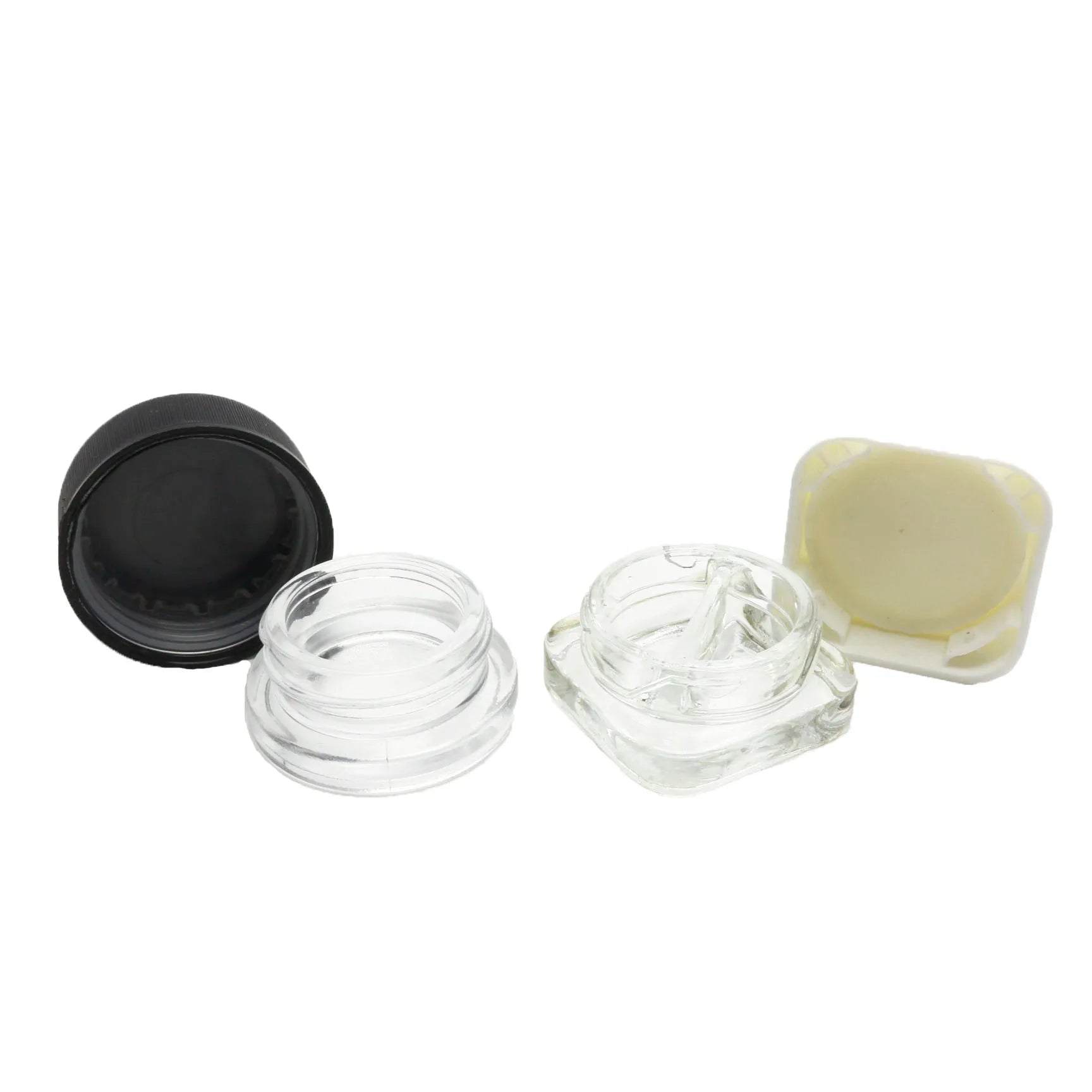 5ml 7ml 9ml Wax Oil Smell Proof White Concentrate Jar Child Resistant Cube Square Glass Concentrate Container AAA8888 - 图片 4