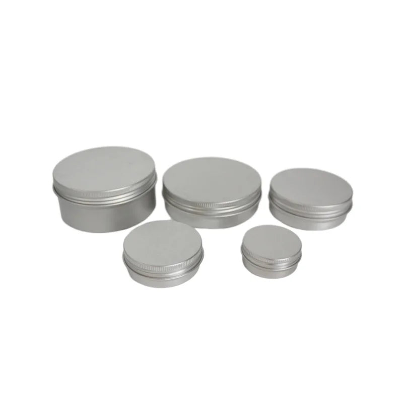 1oz 2oz 4oz 5oz 6oz Matt Black Round Aluminum Tin Can Cosmetic Pomade Container Aluminum Jar Box - 图片 4