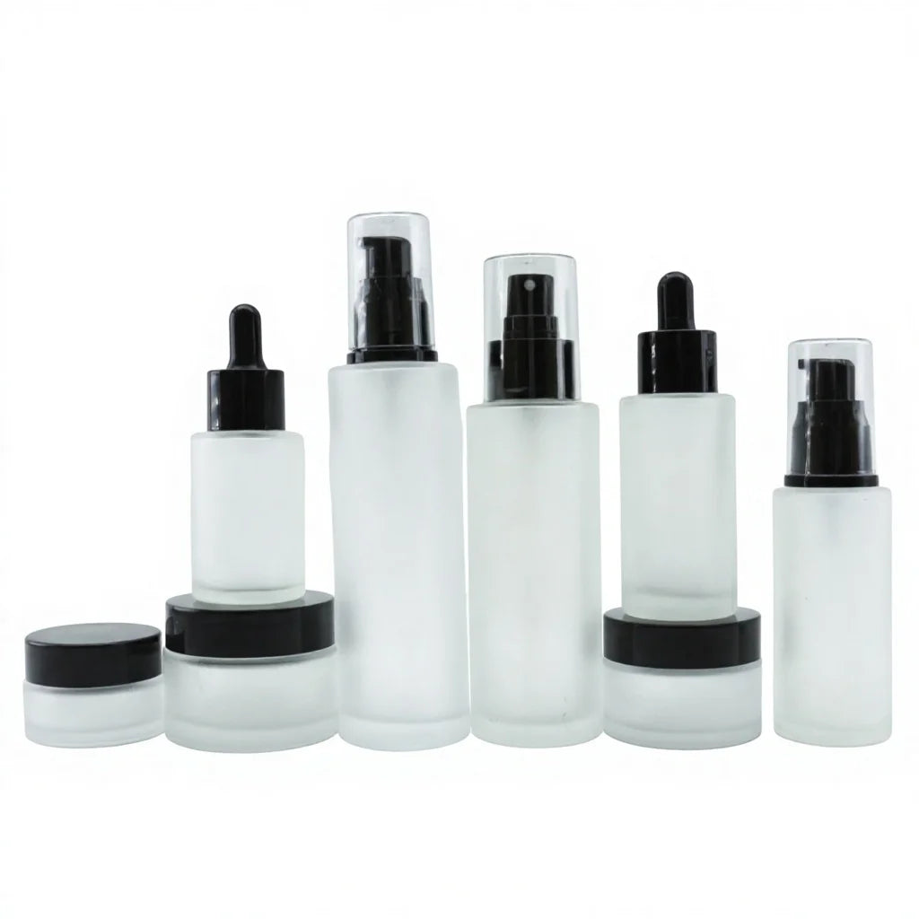 10ml 15ml 20ml 30ml 50ml 60ml 100ml 120ml 150ml 200ml Cosmetic Pump Glass Lotion Bottle for Hair Oil Body Lotion Essence B8888