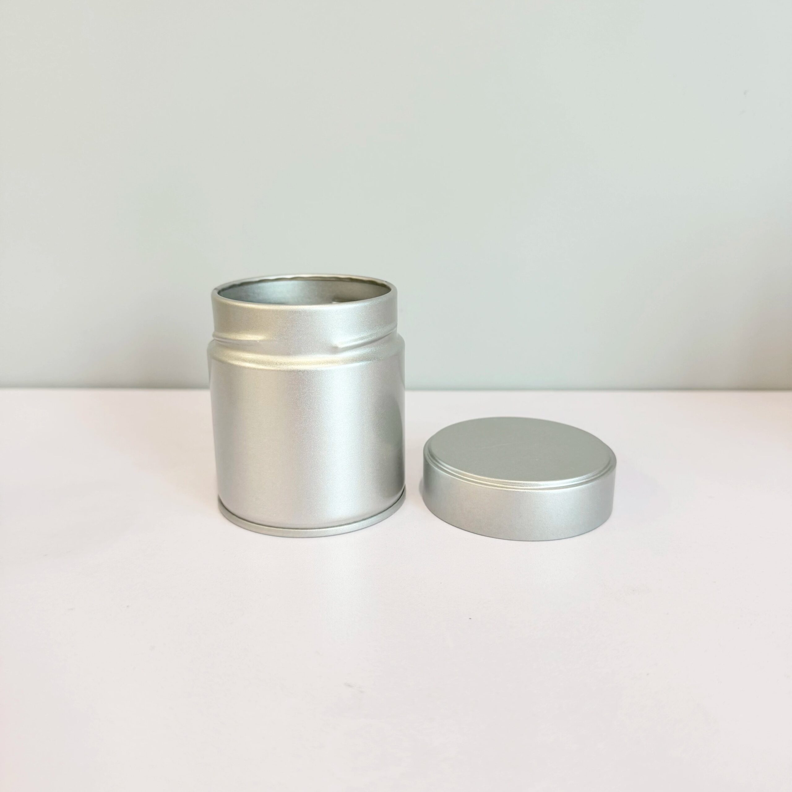 Wholesale Silver Food Grade Sealed Metal Tin Can Empty Coffee Matcha Powder Tin Can for Food Packaging - 图片 2