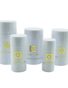 Empty Round Shape Plastic Sunscreen Stick Packaging Tube Deodorant Container